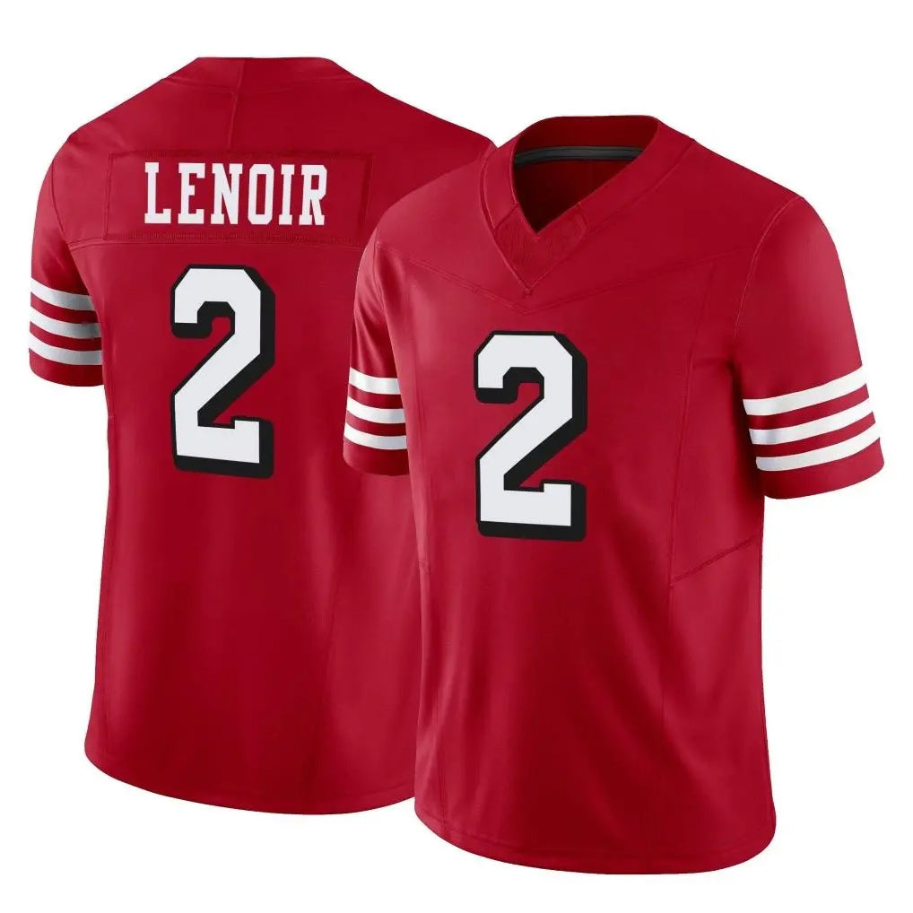 Seanshop SF.49ers #2 Deommodore Lenoir Player Red Limited Alternate Vapor F.U.S.E. Home Game Stitched Jerseys