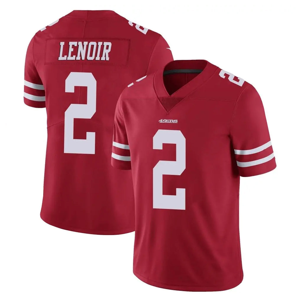 Seanshop SF.49ers #2 Deommodore Lenoir Player Red Limited Vapor Untouchable Home Game Stitched Jerseys