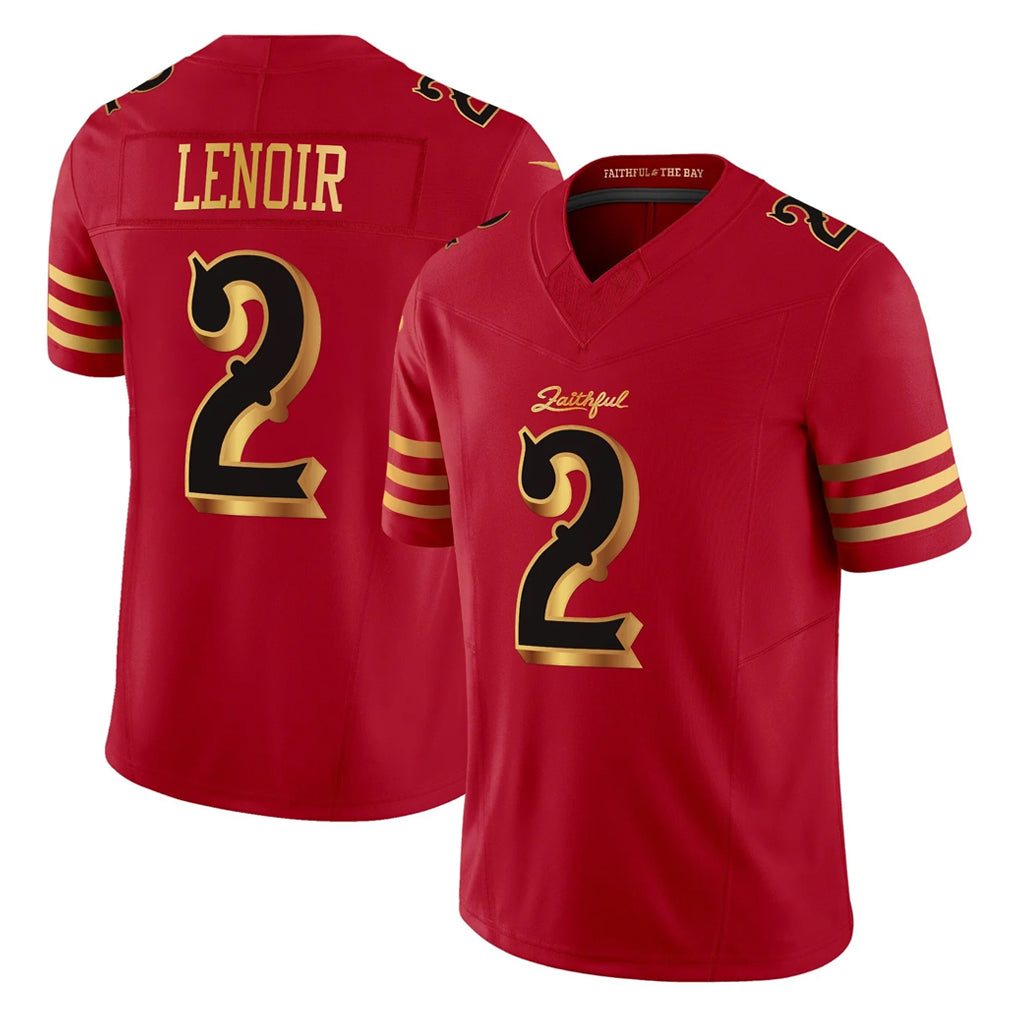 Seanshop SF.49ers #2 Deommodore Lenoir Player Red Rivalries Vapor Limited Home Game Stitched Jerseys