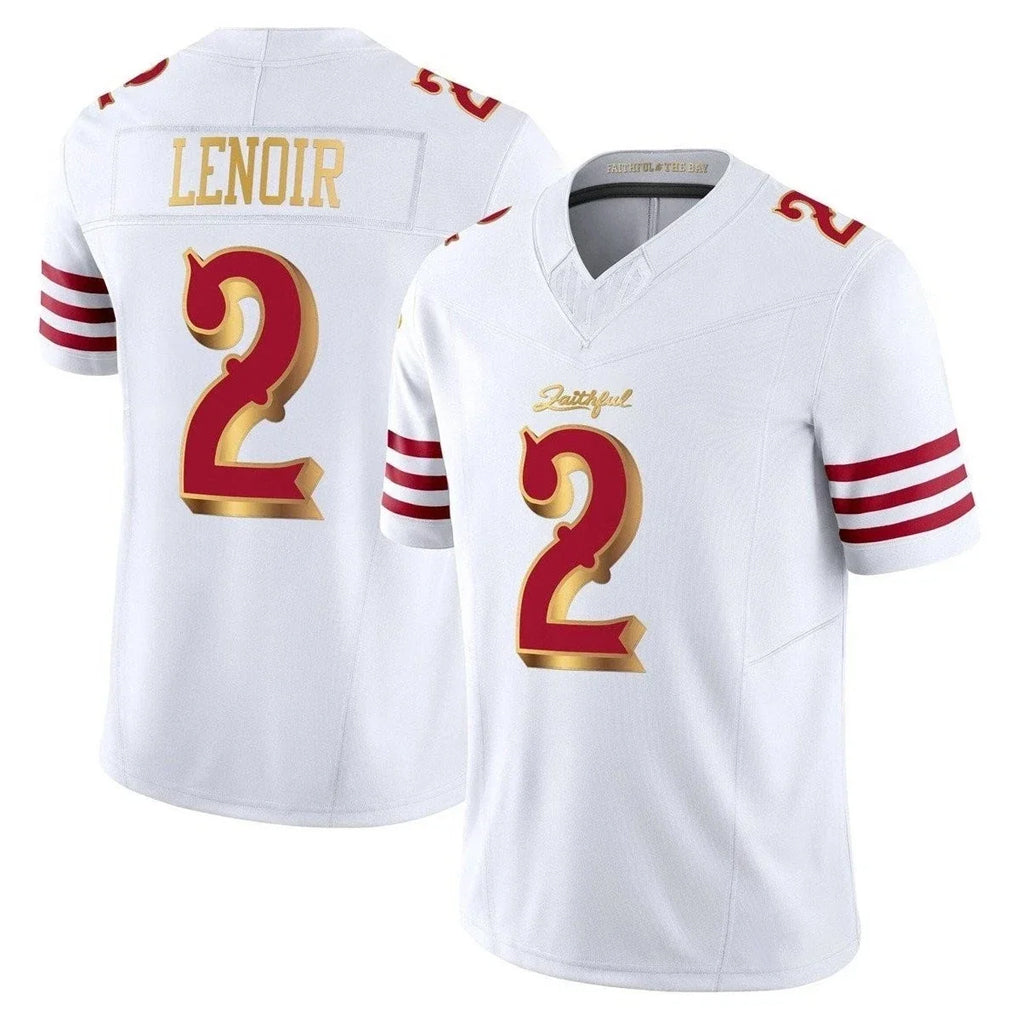 Seanshop SF.49ers #2 Deommodore Lenoir Player White 2025 Rivalries Collection Game Limited Stitched Jerseys