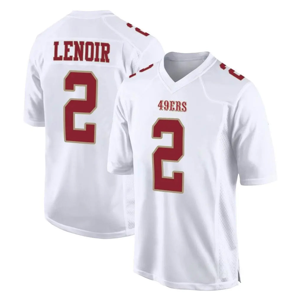 Seanshop SF.49ers #2 Deommodore Lenoir Player White Fashion Home Game Stitched Jerseys