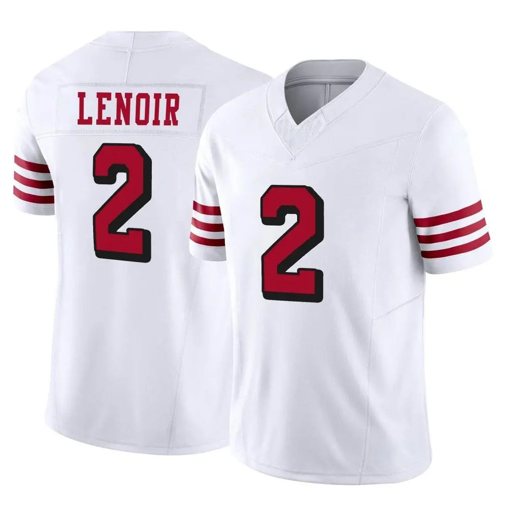 Seanshop SF.49ers #2 Deommodore Lenoir Player White Limited Alternate Vapor F.U.S.E. Home Game Stitched Jerseys