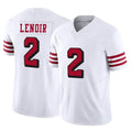 Seanshop SF.49ers #2 Deommodore Lenoir Player White Limited Alternate Vapor F.U.S.E. Home Game Stitched Jerseys