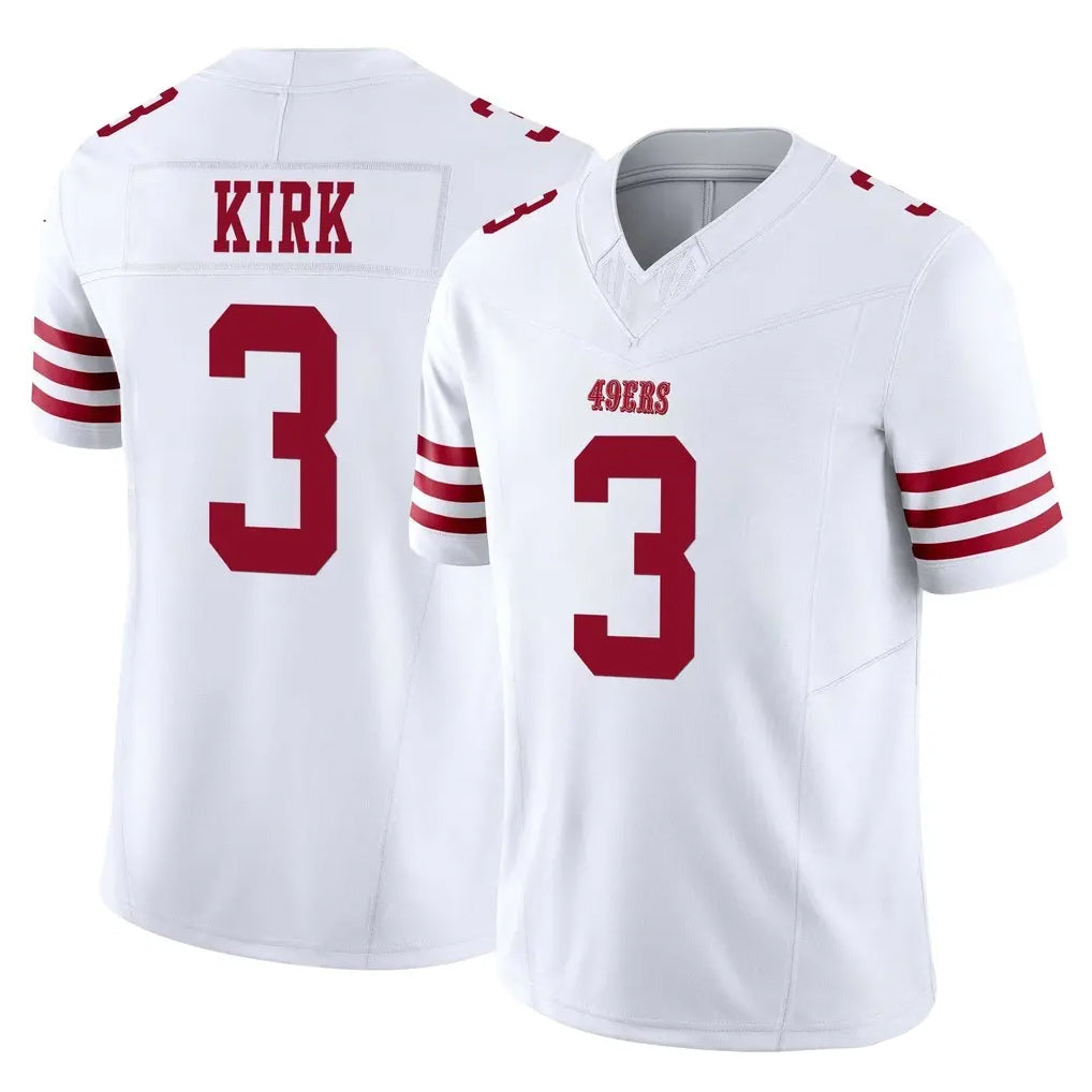 Seanshop SF.49ers #3 Christian Kirk Player White Limited Vapor F.U.S.E. Home Game Stitched Jerseys