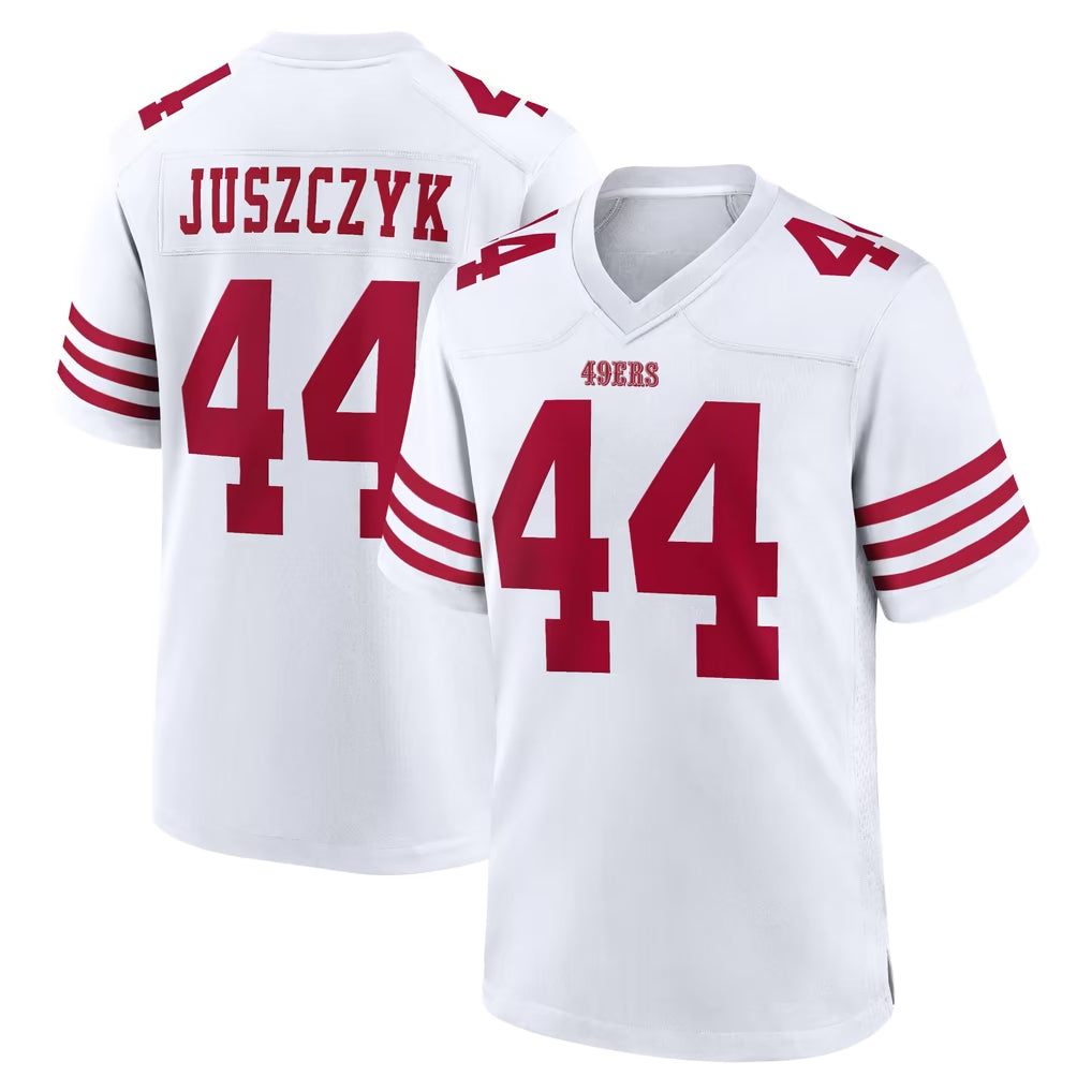 Seanshop SF.49ers #44 Kyle Juszczyk Player White Game Home Stitched Jerseys