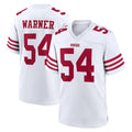 Seanshop SF.49ers #54 Fred Warner Player White Game Home Stitched Jerseys