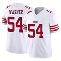 Seanshop SF.49ers #54 Fred Warner Player White Limited Vapor F.U.S.E. Home Game Stitched Jerseys