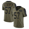 Seanshop SF.49ers #57 Dre Greenlaw Player Olive Salute To Service Limited Game Stitched Jerseys