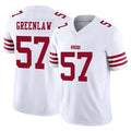 Seanshop SF.49ers #57 Dre Greenlaw Player White Limited Vapor F.U.S.E. Home Game Stitched Jerseys