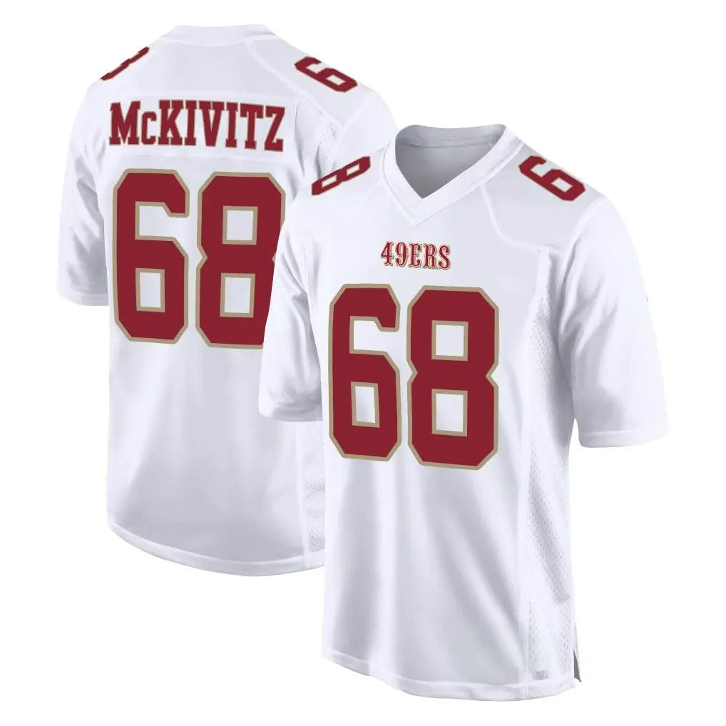 Seanshop SF.49ers #68 Colton McKivitz Player White Fashion Home Game Stitched Jerseys
