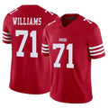Seanshop SF.49ers #71 Trent Williams Player Red Limited Vapor F.U.S.E. Home Game Stitched Jerseys