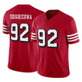 Seanshop SF.49ers #92 Osa Odighizuwa Player Red Limited Alternate Vapor F.U.S.E. Home Game Stitched Jerseys