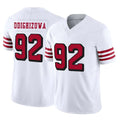 Seanshop SF.49ers #92 Osa Odighizuwa Player White Limited Alternate Vapor F.U.S.E. Home Game Stitched Jerseys