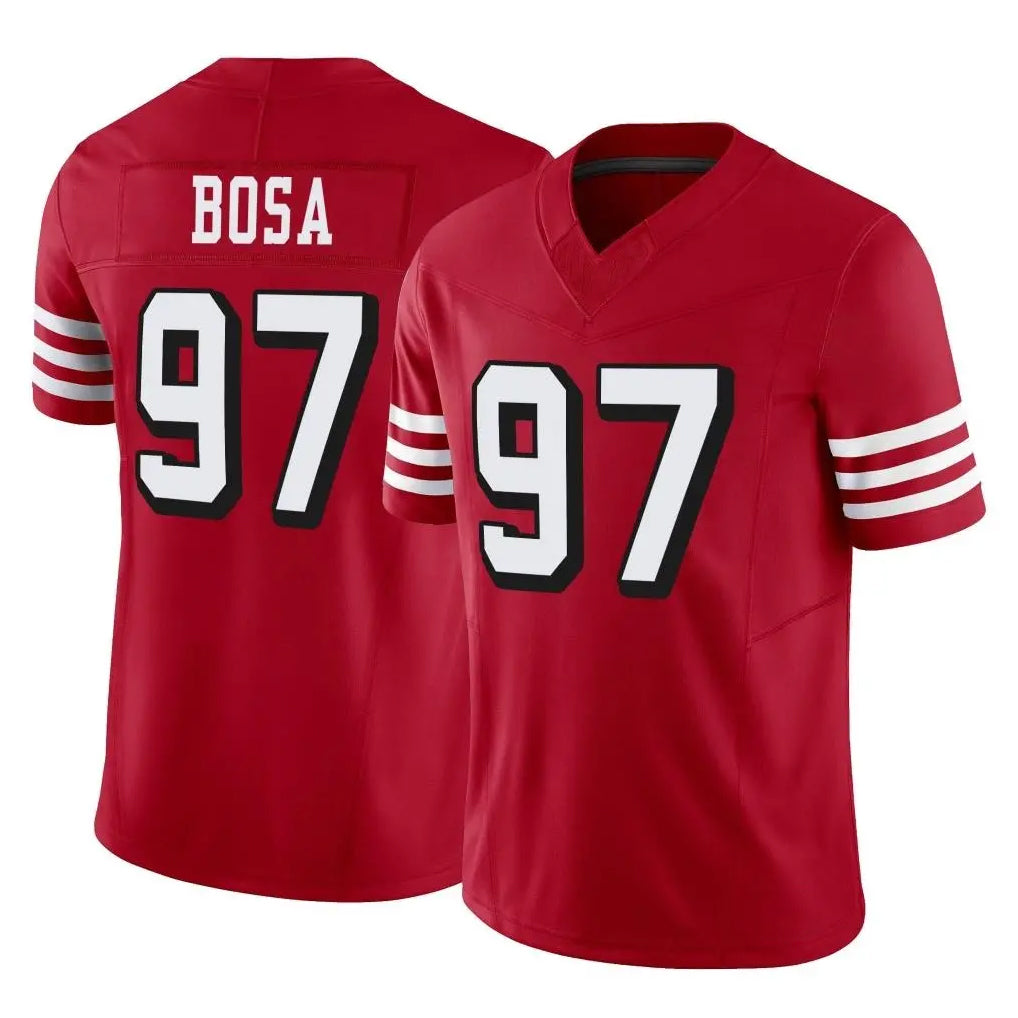 Seanshop SF.49ers #97 Nick Bosa Player Red Limited Alternate Vapor F.U.S.E. Home Game Stitched Jerseys