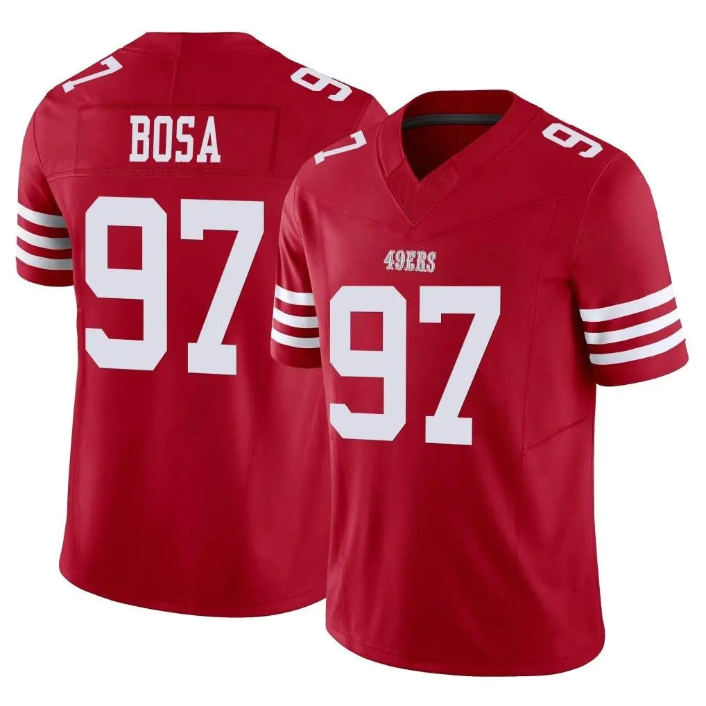Seanshop SF.49ers #97 Nick Bosa Player Red Limited Vapor F.U.S.E. Home Game Stitched Jerseys