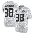Seanshop SF.49ers #98 Mykel Williams Player Arctic Camo Limited Salute To Service Home Game Stitched Jerseys