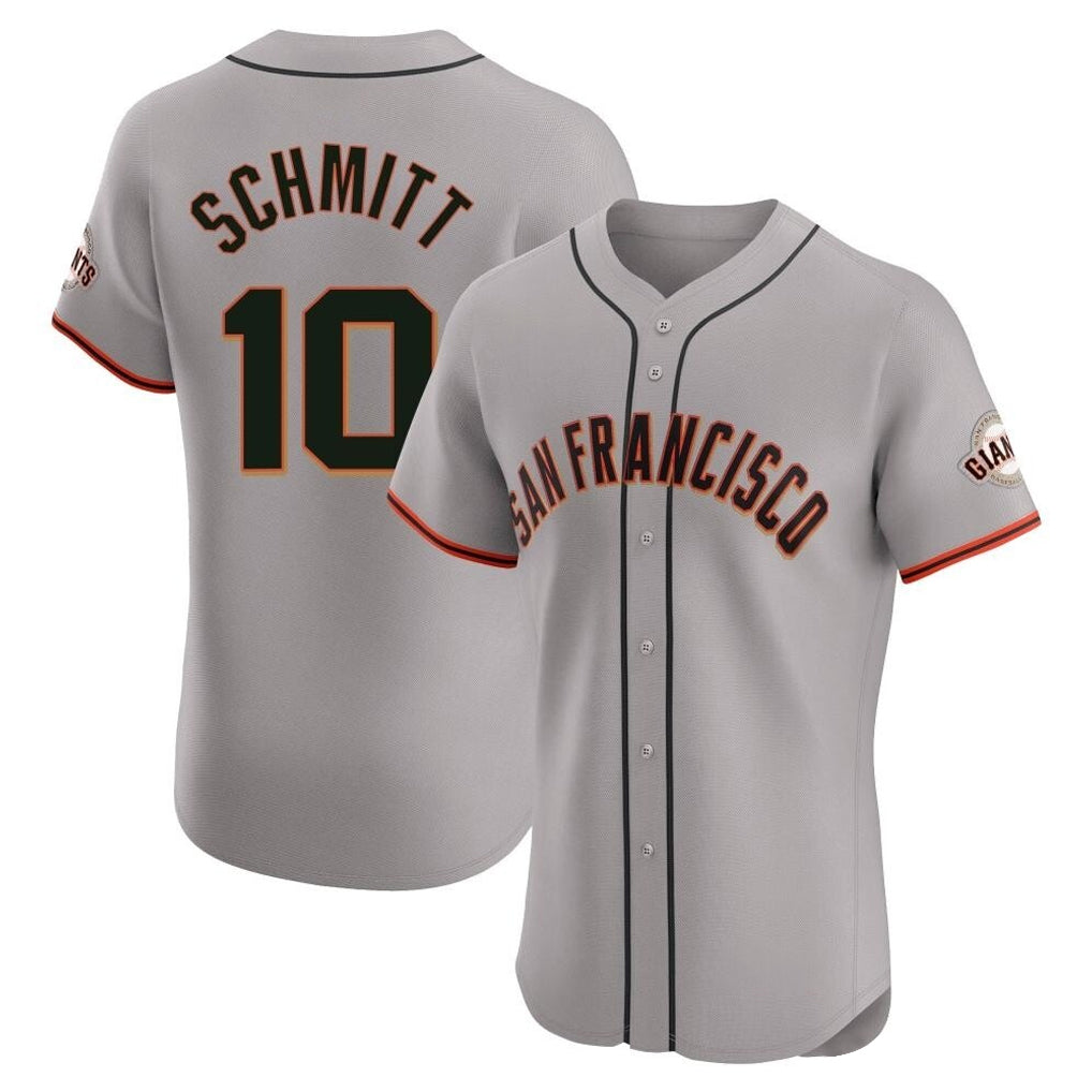Seanshop SF.Giants #10 Casey Schmitt Player Gray Home Limited Elite Stitched Jerseys