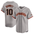 Seanshop SF.Giants #10 Casey Schmitt Player Gray Home Limited Stitched Jerseys