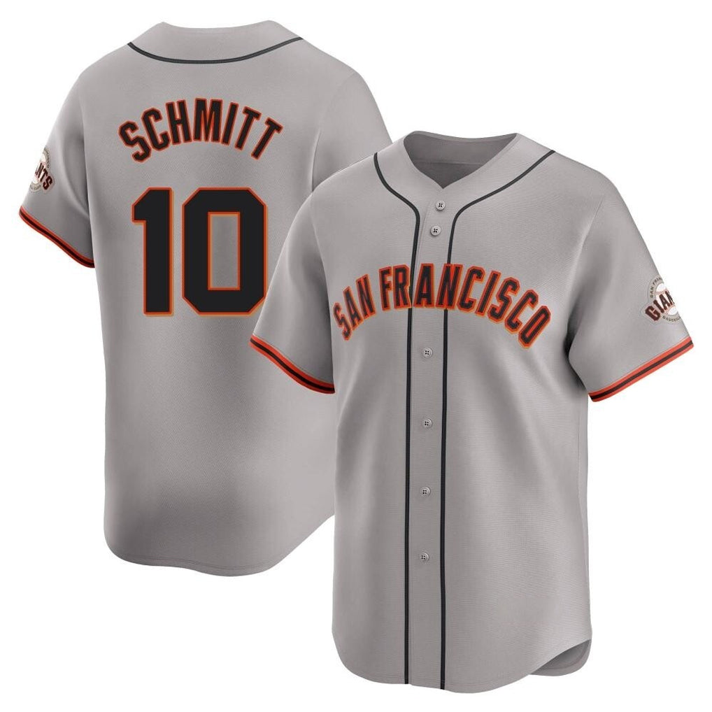Seanshop SF.Giants #10 Casey Schmitt Player Gray Home Limited Stitched Jerseys