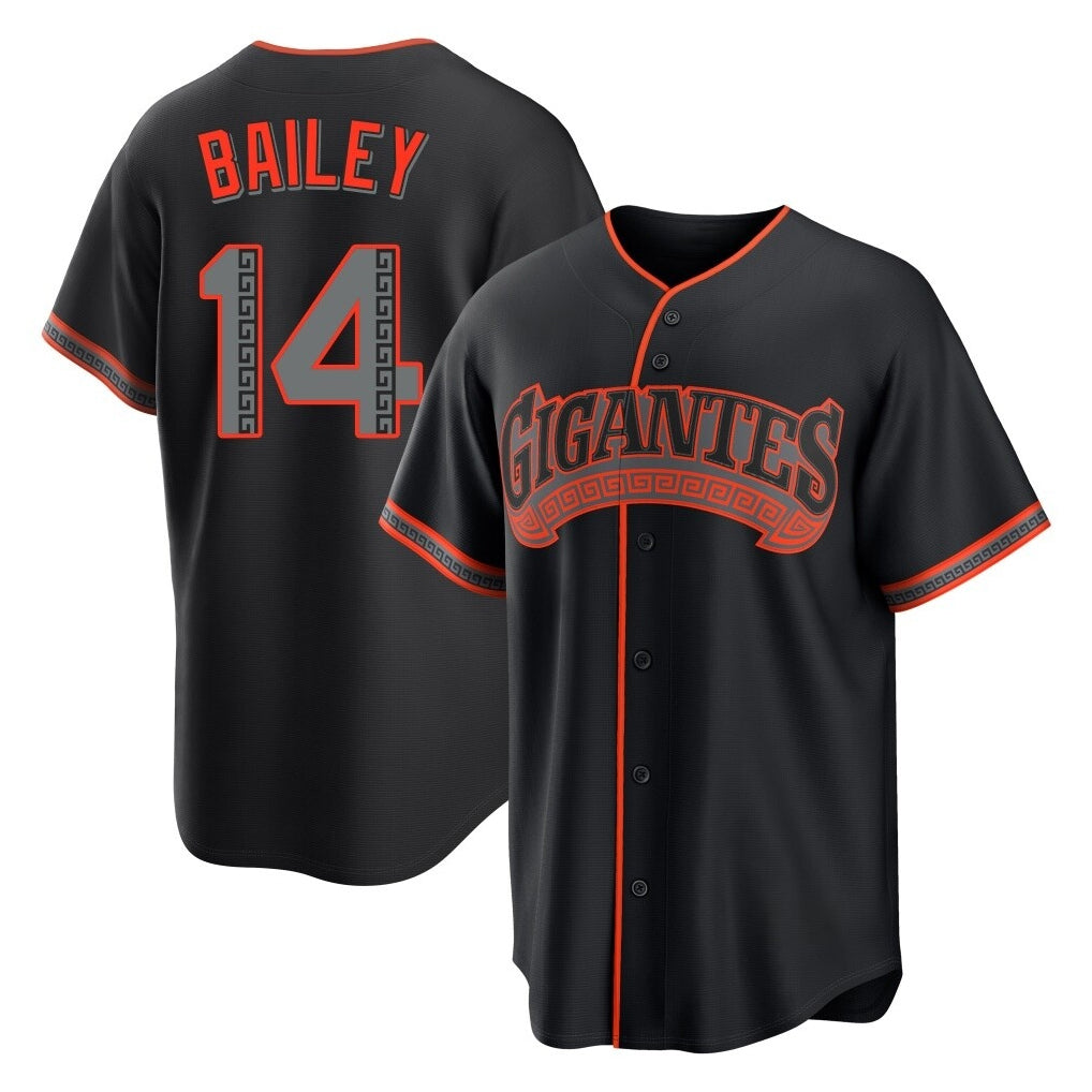 Seanshop SF.Giants #14 Patrick Bailey Player Black Alternate Limited Stitched Jerseys