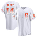 Seanshop SF.Giants #14 Patrick Bailey Player White City Connect Home Game Stitched Jerseys