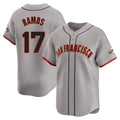 Seanshop SF.Giants #17 Heliot Ramos Player Gray Home Limited Stitched Jerseys