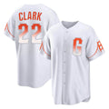 Seanshop SF.Giants #22 Will Clark Player White City Connect Home Game Stitched Jerseys