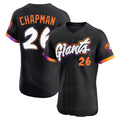 Seanshop SF.Giants #26 Matt Chapman Player Black 2025 City Connect Home Limited Elite Stitched Jerseys