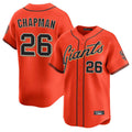 Seanshop SF.Giants #26 Matt Chapman Player Orange Home Limited Stitched Jerseys
