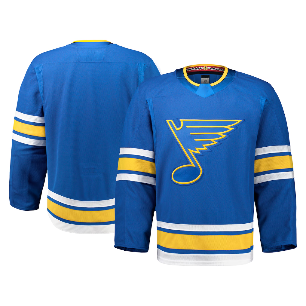 Seanshop SL.Blues Blue Home Authentic Pro Jerseys
