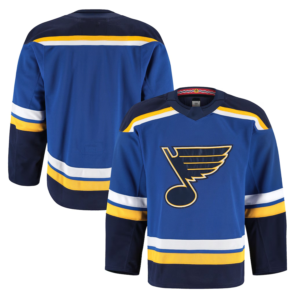 Seanshop SL.Blues Blue Home Authentic Pro Jerseys