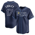 Seanshop  T.Bay Rays #17 Jake Fraley Player Navy Home Limited Stitched Jerseys
