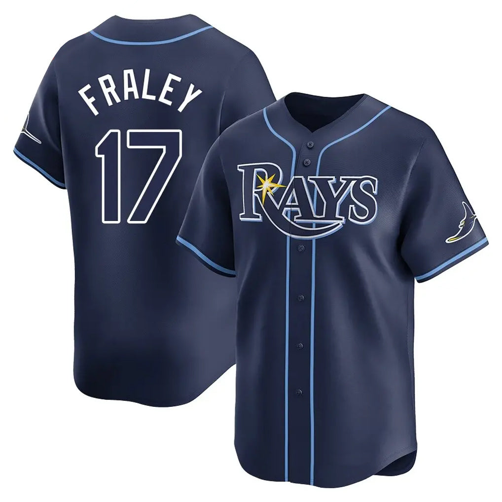 Seanshop  T.Bay Rays #17 Jake Fraley Player Navy Home Limited Stitched Jerseys