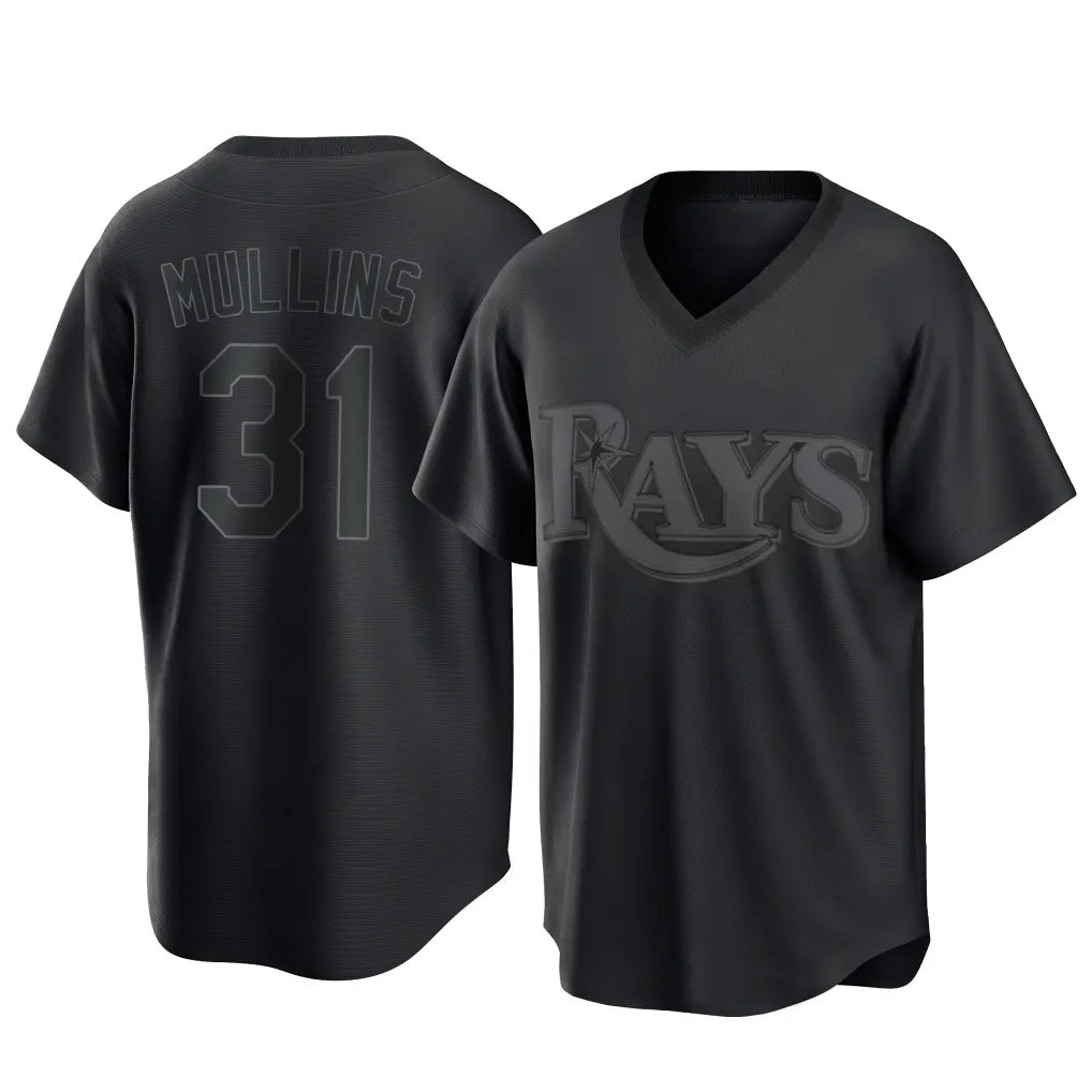 Seanshop  T.Bay Rays #31 Cedric Mullins Player Black Home Game Stitched Jerseys
