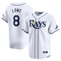 Seanshop  T.Bay Rays #8 Brandon Lowe Player White Home Limited Stitched Jerseys