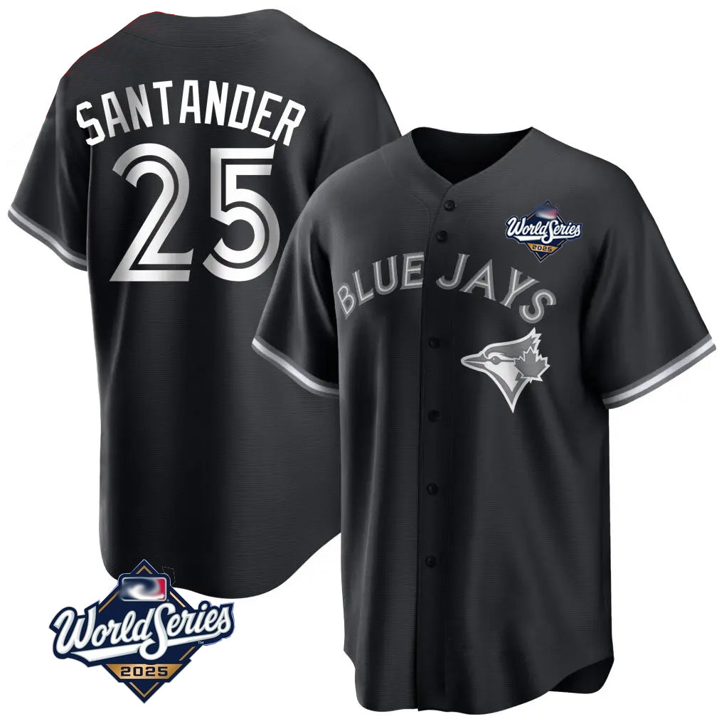 Seanshop  T.Blue Jays #25 Anthony Santander Player Black 2025 World Series City Connect Limited Stitched Jerseys