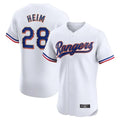 Seanshop  T.Rangers #28 Jonah Heim Player White Gold Collection Limited Elite Stitched Jerseys