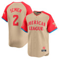 Seanshop  T.Rangers #2 Marcus Semien Player Cream American League All-Star Game Limited Stitched Jerseys
