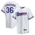 Seanshop  T.Rangers #36 Wyatt Langford Player White Home Game Stitched Jerseys