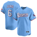 Seanshop  T.Rangers #6 Josh Jung Player Light Blue Limited Home Stitched Jerseys