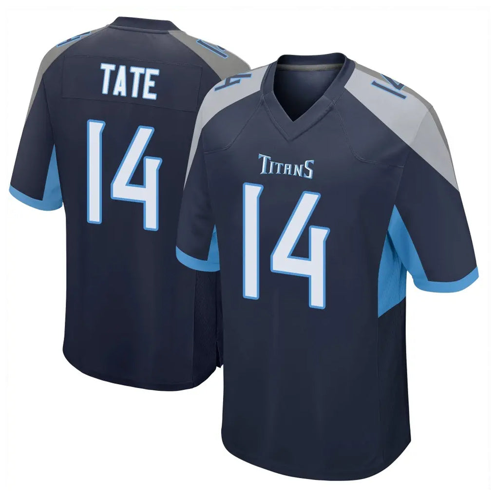 Seanshop T.Titans #14 Carnell Tate Player Navy Home Game Stitched Jerseys