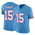 Seanshop T.Titans #15 Keldric Faulk Player Light Blue Limited Vapor F.U.S.E. Home Game Stitched Jerseys