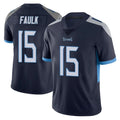 Seanshop T.Titans #15 Keldric Faulk Player Navy Limited Vapor Untouchable Home Game Stitched Jerseys