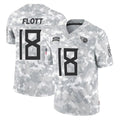 Seanshop T.Titans #18 Cor'Dale Flott Player Arctic Camo Limited Salute to Service Home Game Stitched Jerseys
