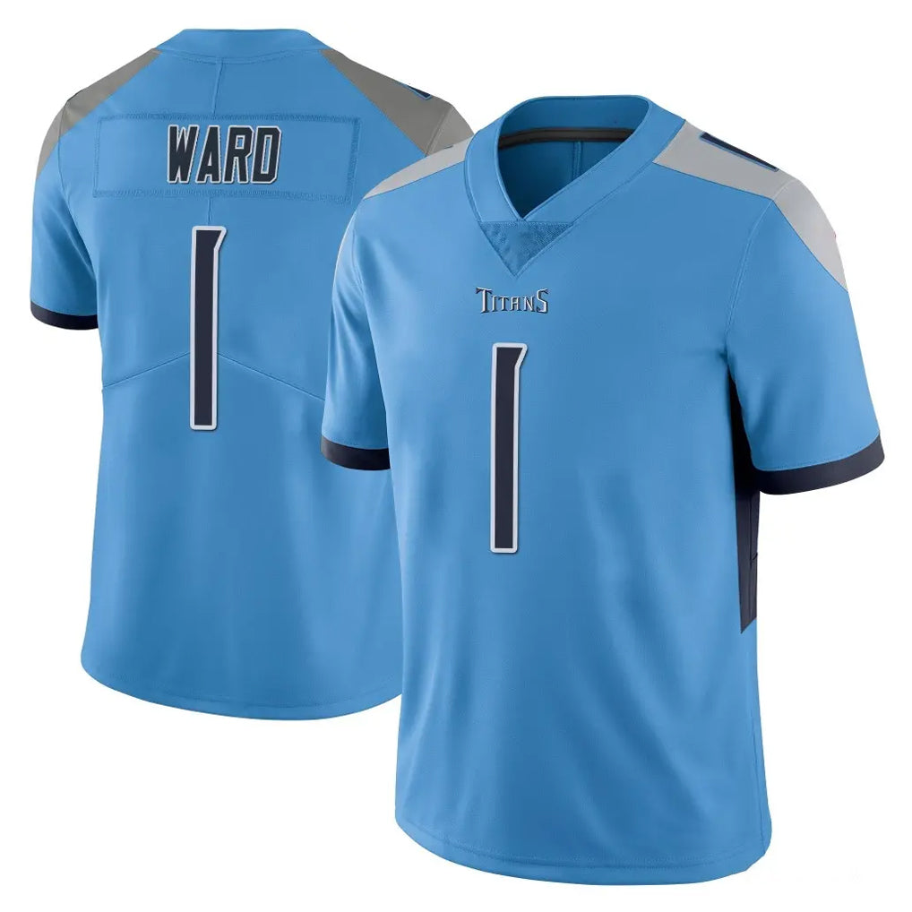 Seanshop T.Titans #1 Cam Ward Player Light Blue Limited Vapor Untouchable Home Game Stitched Jerseys
