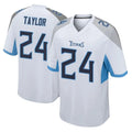 Seanshop T.Titans #24 Alontae Taylor Player White Home Game Stitched Jerseys