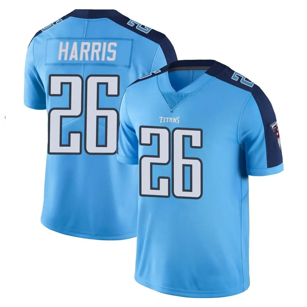 Seanshop T.Titans #26 Marcus Harris Player Light Blue Limited Color Rush Home Game Stitched Jerseys