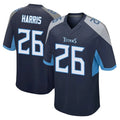 Seanshop T.Titans #26 Marcus Harris Player Navy Home Game Stitched Jerseys