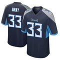 Seanshop T.Titans #33 Cedric Gray Player Navy Home Game Stitched Jerseys