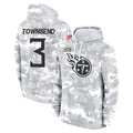 Seanshop T.Titans #3 Tommy Townsend Player Camo Arctic Salute to Service Pullover Hoodies Home Game Stitched Jerseys